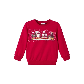 Name it - Ras jule sweater m. tog - Jester red
